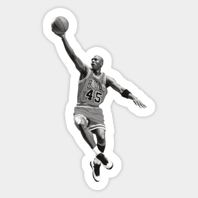 Michael Jordan B/W Sticker by Trukoleng